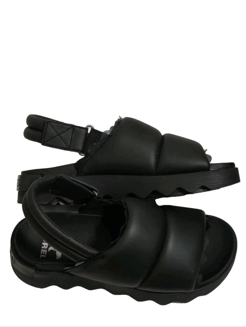 Sorel Viibe Black Slingback Sandal